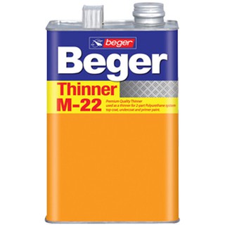 THINNER BEGER-M22 1/4GL ทินเนอร์ BEGER-M22 1/4GL น้ำยาและตัวทำละลาย น้ำยาเฉพาะทาง วัสดุก่อสร้าง THINNER BEGER-M22 1/4GL