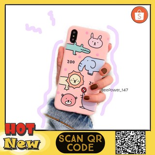 Cute Cartoon zoo phone case Fashion animal Silicone soft shell Cases