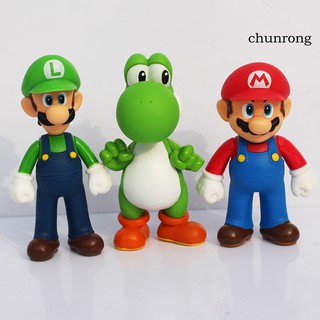 Cr + 12 ซม. Super Mario Brothers โมเดลตุ๊กตา Pvc ของเล่นสําหรับเด็ก