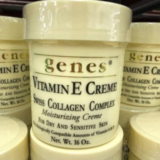 💥พรีออเดอร์💥 Genes Vitamin E Creme Swiss Collagen Complex Skin 16 oz ราคาพิเศษมีจำกัด 🇺🇸ยอดฮิตของสาวอเมริกา