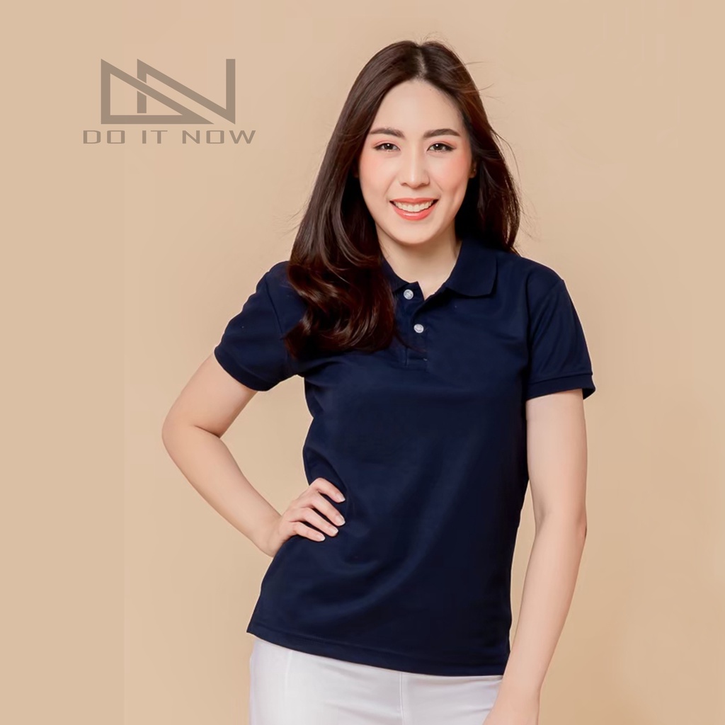 เสื้อโปโลแขนจั๊ม-สีกรม-หญิง-by-doitnow-สินค้าคุณภาพ-จากแห่งผลิตโดยตรง