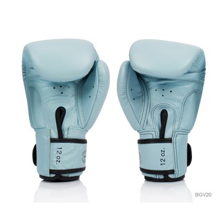 ภาพหน้าปกสินค้าFairtex Boxing gloves BGV-20 Genuine leather  Light Blue Muay Thai for training  , นวมซ้อมมวย แฟร์แท็กซ์ สีฟ้า หนังแท้ ที่เกี่ยวข้อง