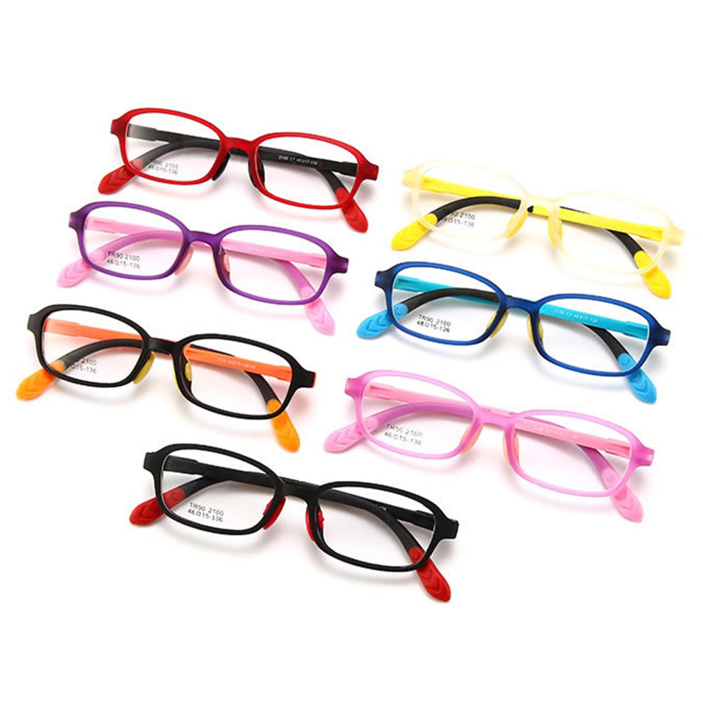 korea-แว่นตาแฟชั่นเด็ก-แว่นตาเด็ก-รุ่น-2100-c-6-สีส้ม-ขาข้อต่อ-วัสดุ-tr-90-สำหรับตัดเลนส์-เบาสวมไส่สบาย
