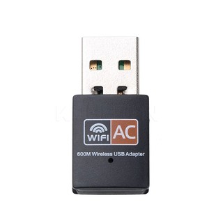 USB WIFI อะแดปเตอร์ 2.4GHz 5GHz 600Mbps เสาอากาศ WiFi Dual Band Mini Wireless การ์ดเครือข่ายคอมพิวเตอร์ตัวรับสัญญาณ