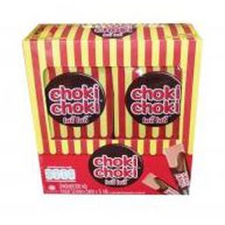 สินค้า CHOKI CHOKI โชกี้โชกี้ ช็อกโกแลตแท่ง ขนาด 25กรัม (5กรัม X 5แท่ง) ยกแพ็ค 12ซอง CHOCOLATE