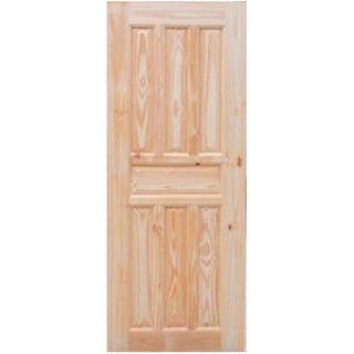 MD DOORS 80X200CM CE115 DOOR ประตูไม้สน MODERN DOORS CE115 80x200 ซม. สีธรรมชาติ ประตูบานเปิด ประตูและวงกบ ประตูและหน้าต