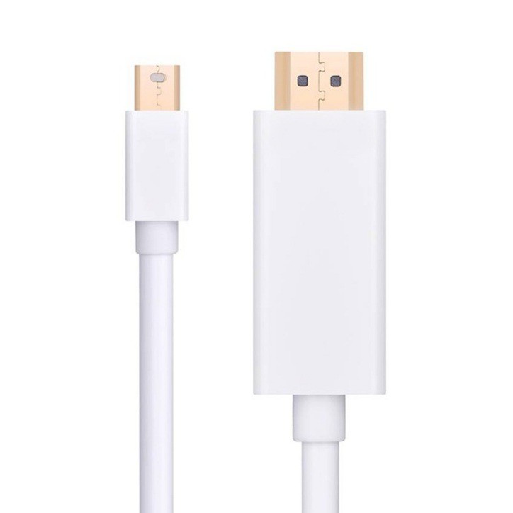 สาย-mini-display-port-to-hdmi-สีขาว-ยาว-3m-thunderbolt-mini-dp-to-hdmi-cable-male-to-male-adapter-mini-displayport