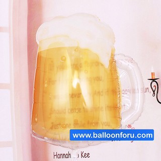 ลูกโป่งแก้วเบียร์ Beer Mug Balloon ขนาด 51*58cm