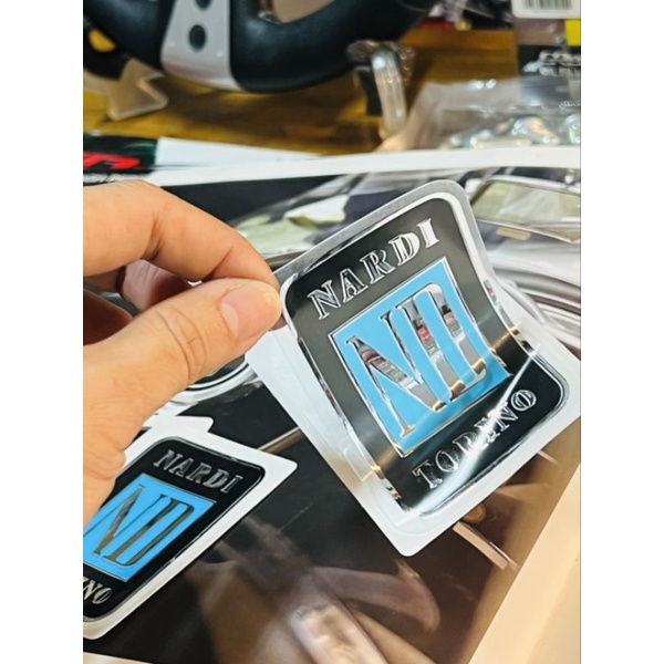 สติ๊กเกอร์ sticker Nardi ITALY แท้ รุ่นใหม่ แบบโปร่งแสง ขนาดตามรูป งาน ...