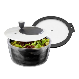 GEFU Salad Spinner ROTARE &amp; Stay Fresh Lid ตะกร้าสลัดน้ำพร้อมฝาปิดเพื่อจัดเก็บ รุ่น 00182