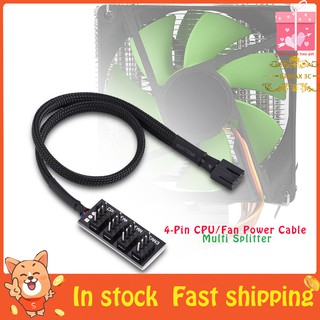 💥ถูกสุดๆ💥4-Pin Computer CPU / Case Fan Power Multi Splitter Connector