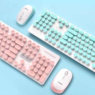 Keyboard mouse Wireless อุปกรณ์ต่อพ่วง เมาส์ คีบอร์ด แป้นพิมพ์ไร้สาย คีย์บอร์ดบลูทูธไร้สาย แป้นพิมพ์ไร้สายมีไฟ