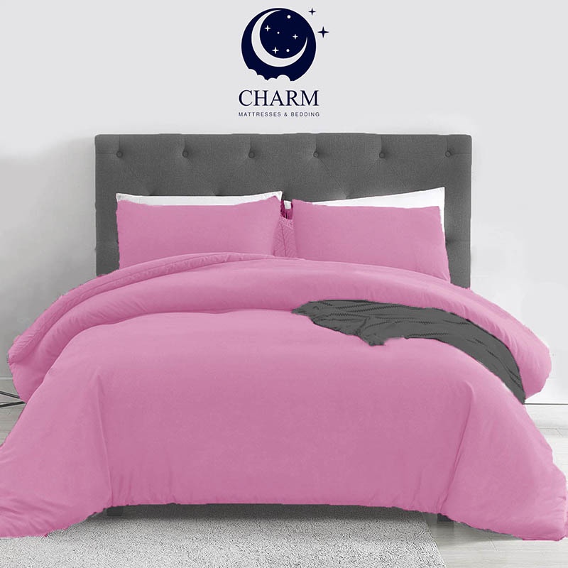 charm-ชุดผ้าปูที่นอน-รุ่น-คลาสสิค-สีชมพู-ไม่รวมผ้านวม