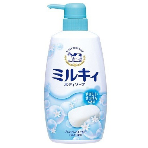cow-brand-ครีมอาบน้ำ-สูตรน้ำนม-ชุดละ-2-ขวด-ขวดละ-550-มิลลิลิตร-cow-brand-milky-body-soap-with-pump-blue-set-of-2