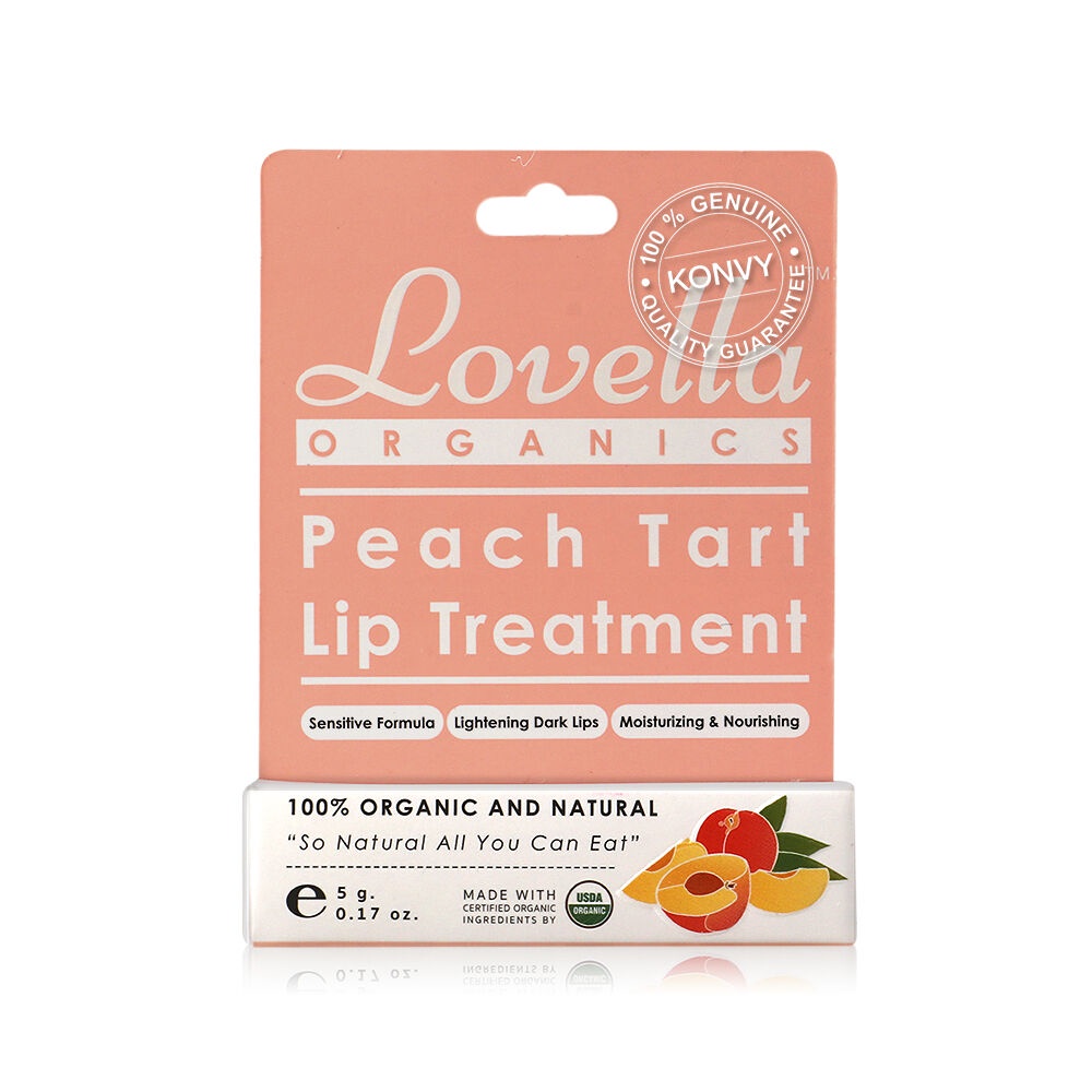รูปภาพเพิ่มเติมของ Lovella Organics Peach Tart Lip Treatment 5g.