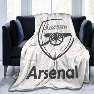 Arsenal F C ผ้าห่มขนแกะไมโคร นุ่มพิเศษ สําหรับเตียง โซฟา เครื่องปรับอากาศ