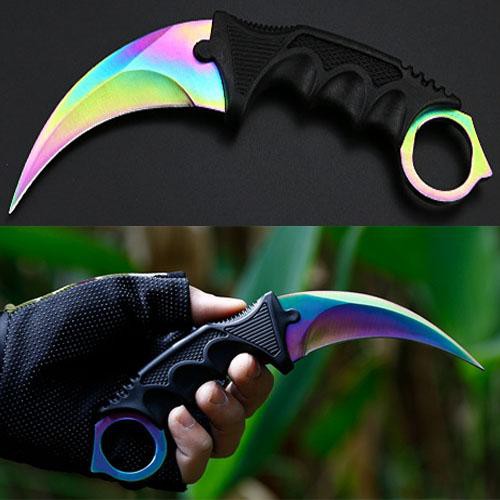 ภาพหน้าปกสินค้าbuybuytech K01 Karambit Knife มีดเดินป่าไทเทเนียม จากร้าน buybuytech บน Shopee