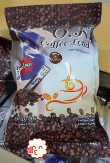 โฉมใหม่ กาแฟ OK ** OK Coffe Lend ช่วยทำลายไขมันสะสมในร่างกาย 1 ห่อมี 20ซอง