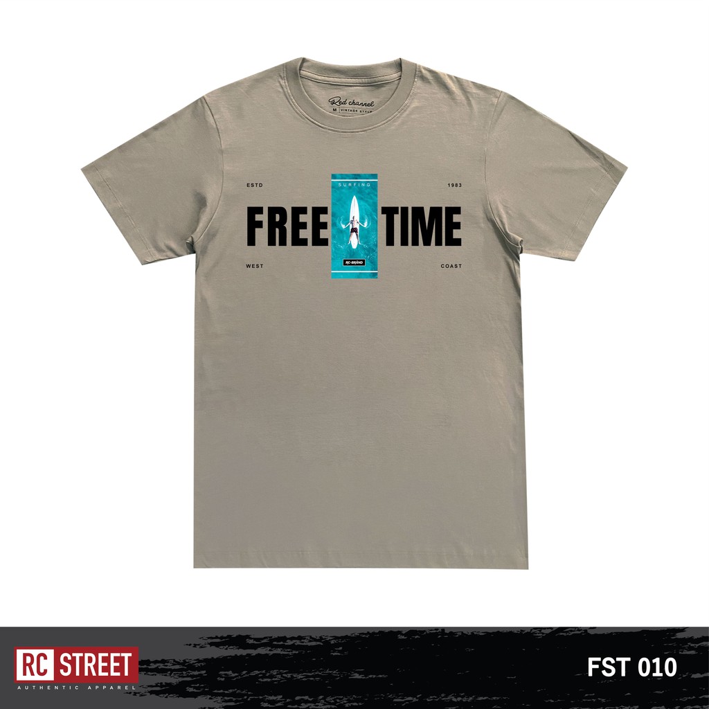 red-channel-เสื้อยืด-surfing-free-time-sft-100-cotton