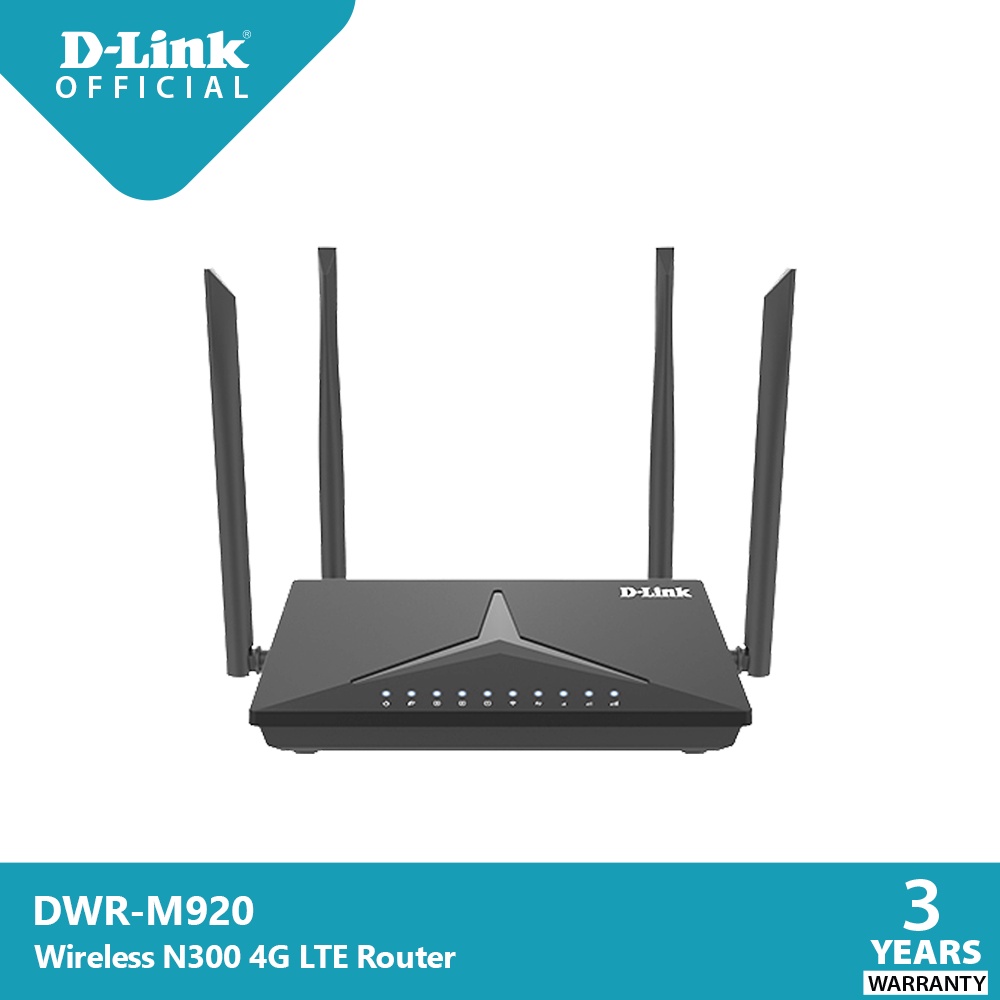 ภาพหน้าปกสินค้าD-Link DWR-M920 เร้าเตอร์ใส่ซิม 4G 300Mbps Wireless N 4G LTE Router รองรับ 4G ทุกเครือข่าย เร้าเตอร์ใส่ซิม