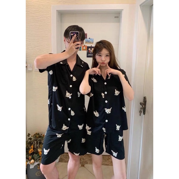 code-sspupj-ลด-100-ชุดนอน-silk-satin-pug-a112-n104-set-ขาสั้น-ขายาว-ชุดนอนไหมซาติน-ชุดนอนพรีเมี่ยม-ชุดนอนคู่