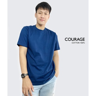 เสื้อยืด คอกลมสีเทาอากาศ Cotton100%