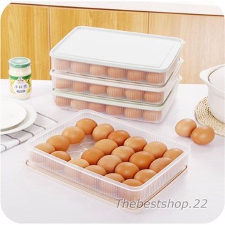 สินค้า 🐣กล่องเก็บไข่อเนกประสงค์ มี（15ช่องและ24ช่อง）กล่องใส่ไข่กันแตกน้ำหนักเบาพกพาได้สะดวกสบาย ทนทาน🐣