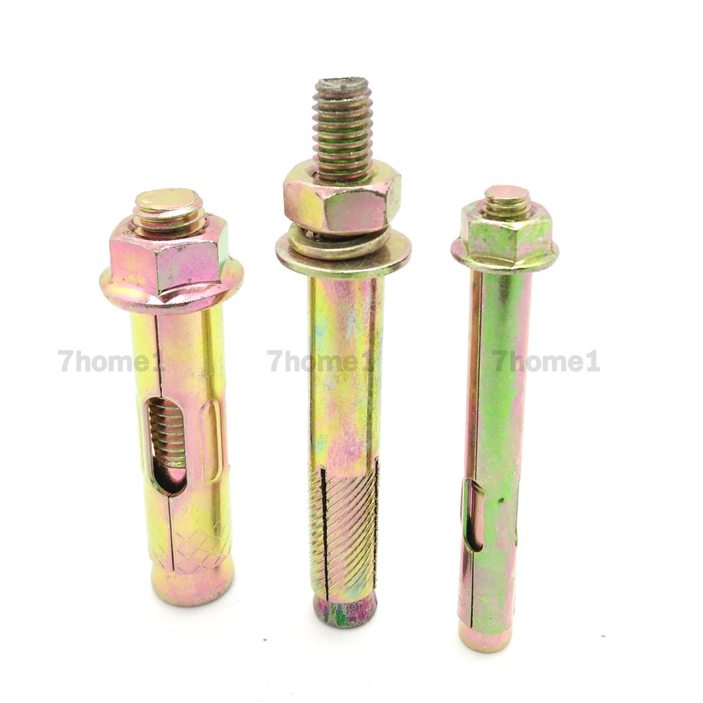 พุกเหล็ก-ชุบรุ้ง-sleeve-anchor-bolt-มีให้เลือกหลายขนาด-จำนวน-x5ตัว-ตามขนาดที่เลือก