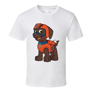 เสื้อยืดคอกลม∏✶✻Zuma paw patrol การ์ตูนทีวีสุนัข orange t เสื้อมาใหม่ผ้าฝ้ายสบายรอบคอ tee แขนสั้นผู้ชายเสื้อยืด