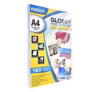 Photo Inkjet Glossy A4 180G. MELON (100/Pack)