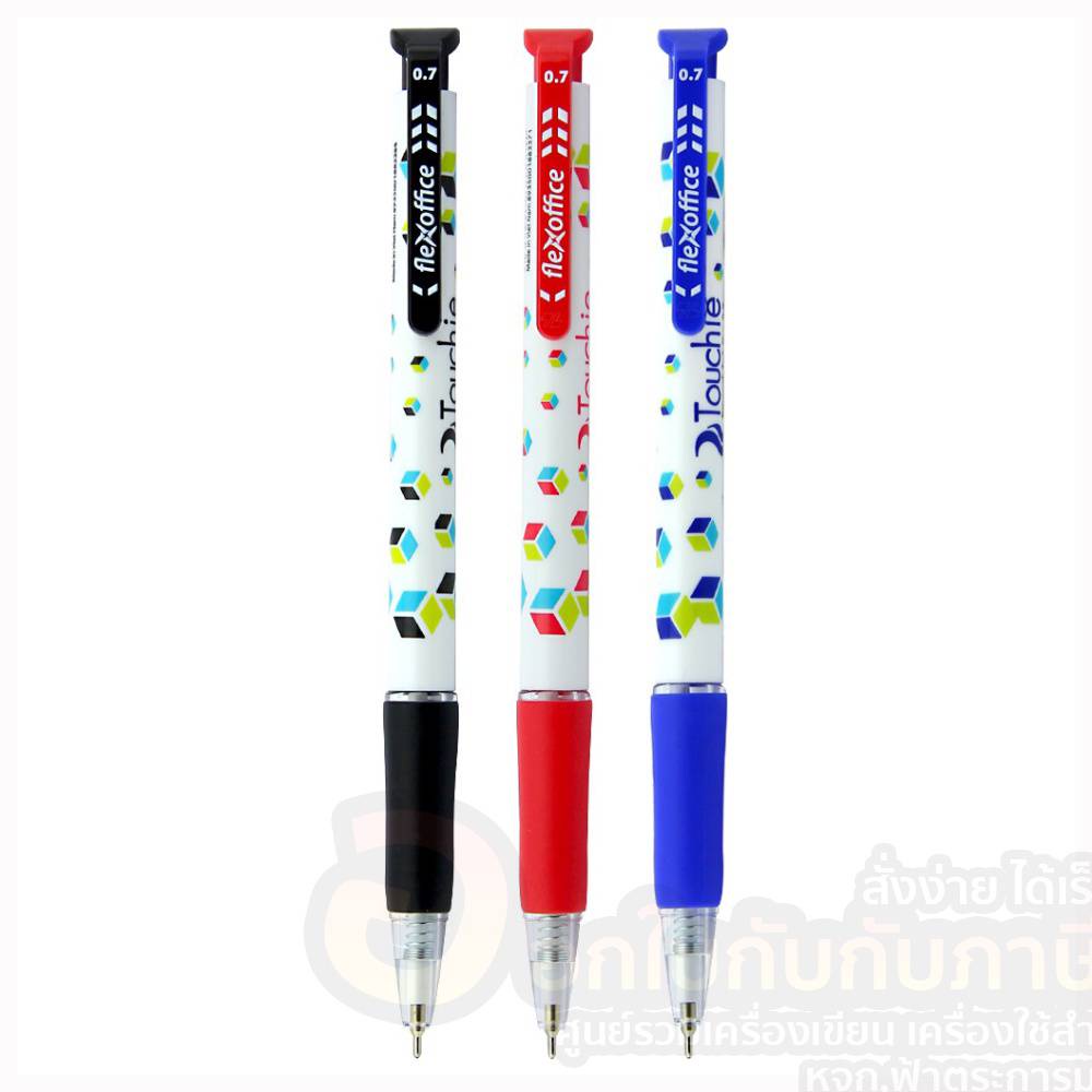ปากกา-flexoffice-ปากกาลูกลื่น-ปากกาเจล-ปากกากด-ขนาด-0-7mm-รุ่น-touchie-fo-gelb022-จำนวน-1แท่ง-พร้อมส่ง