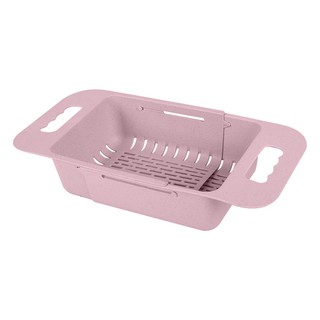 Sink device PLASTIC COLANDER PARNO AP-P01 PINK Sink device Kitchen equipment อุปกรณ์อ่างล้างจาน ตะแกรงสะเด็ดน้ำยืดหด PAR