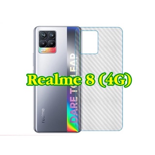 ส่งจากไทย มือถือ ฟิล์มRealme กันรอย Realme 8 4G เคฟล่าใสกันรอยหลังเครื่อง ฟิล์มหลัง
