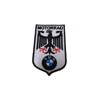 BMW MOTORRAD ป้ายติดเสื้อแจ็คเก็ต อาร์ม ป้าย ตัวรีดติดเสื้อ อาร์มรีด อาร์มปัก Badge Embroidered Sew Iron On Patches