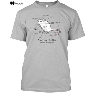 [S-5XL] เสื้อยืดแขนสั้น พิมพ์ลาย Anatomy Of A Rat - (Rattus Norvegicus) แฟชั่นฤดูร้อน สไตล์คลาสสิก สําหรับผู้ชาย