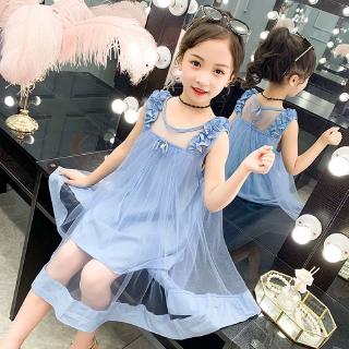ชุดเด็กผู้หญิง ชุดเจ้าหญิงสาว 2020 เวอร์ชั่นเกาหลีใหม่ของชุดกระโปรงแฟชั่นเด็กสาว