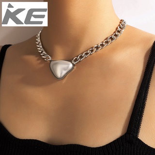 Big love necklace imitation silver pendant net red temperament hip-hop simple clavicle chain p