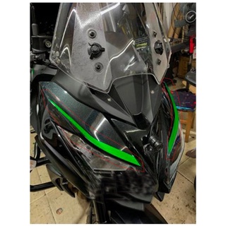 คาวาซากิสัตว์650คิ้วสติกเกอร์/versys650ด้านหน้าคู่มือไฟหน้าเปลือกขนาดเล็กดึงดอกไม้/หน้า applique