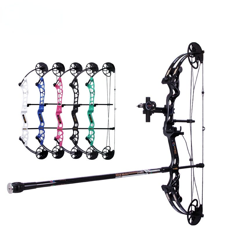 ธนูคอมโพสิต-การยิงธนู-sanlida-master-x8-youth-composite-pulley-bow-and-arrow-competition-archery-bow-set