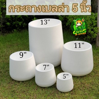 กระถางเบลล่า Bella Pot : ขนาด5นิ้ว (จานรองในตัว)Colour : ส้ม เขียวมิ้นต์ เหลือง เทา ฟ้า ครีม ขาว