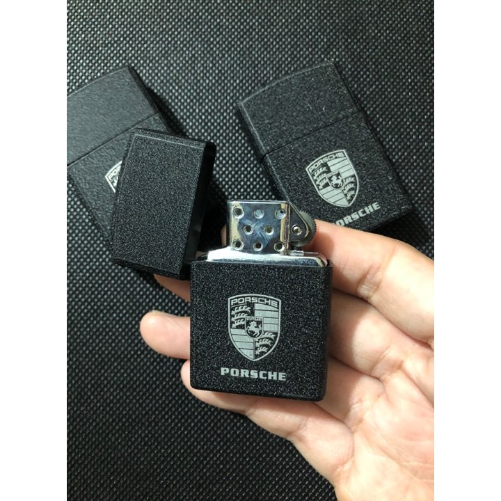 ไฟแช็กทรง-zippo-porsche-รุ่นใหม่ลายหินอ่อนโคตรสวย-พร้อมส่ง-เติมแก๊สให้พร้อมใช้งาน