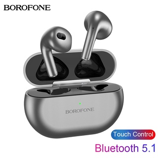 Borofone BW09 ของแท้ หูฟังบลูทูธไร้สาย 5.1 หูฟังบลูทูธไร้สาย หูฟังอินเอียร์ พร้อมกล่องชาร์จ สําหรับ Xiaomi Redmi ชุดหูฟังตัดเสียงรบกวน