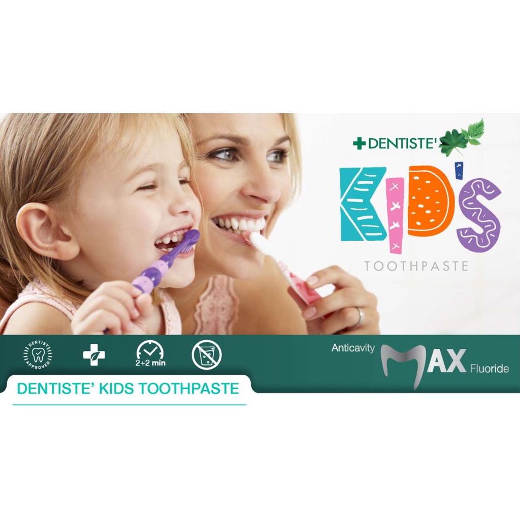 dentiste-ยาสีฟันแปรงแห้งเด็ก-กลิ่นผลไม้รวม-60g-kids-toothpaste-mixed-fruit-flavor