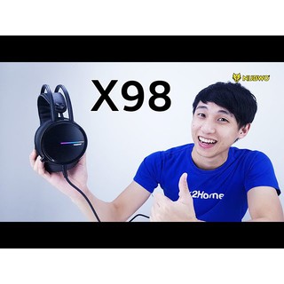 ภาพขนาดย่อของภาพหน้าปกสินค้า️หูฟังเกมมิ่งเสียงดี ️ NUBWO X98 Gaming Headset 7.1 Virtual Surround หูฟังสำหรับนักเล่นเกมส์ จากร้าน hardware_corner บน Shopee ภาพที่ 3