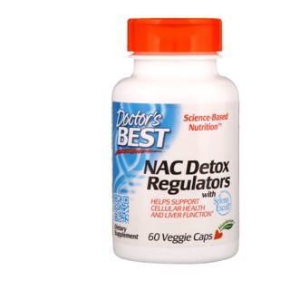 พร้อมส่ง ยี่ห้อ Dr.Best NAC Detox 600 mg 60 capsule หรือ NAC Enchanted antioxidant 90เม็ด