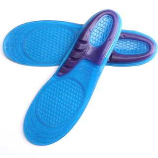 ภาพขนาดย่อของสินค้าพร้อมส่ง แผ่นเจลรองเท้าเพื่อสุขภาพ เจลถนอมเท้า แผ่นเจลนุ่ม Massaging Silicone Gel Insoles for Sore Feet Relief