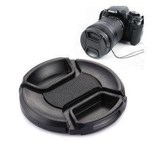 ภาพขนาดย่อของภาพหน้าปกสินค้าฝาปิดเลนส์ มีหลายขนาด Lens cap 37 39 40.5 43 46 49 52 55 58 62 67 72 77 82 86 mm ฝาเลนส์ ฝาปิดหน้าเลนส์ ฝา เลนส์ จากร้าน straplife94 บน Shopee