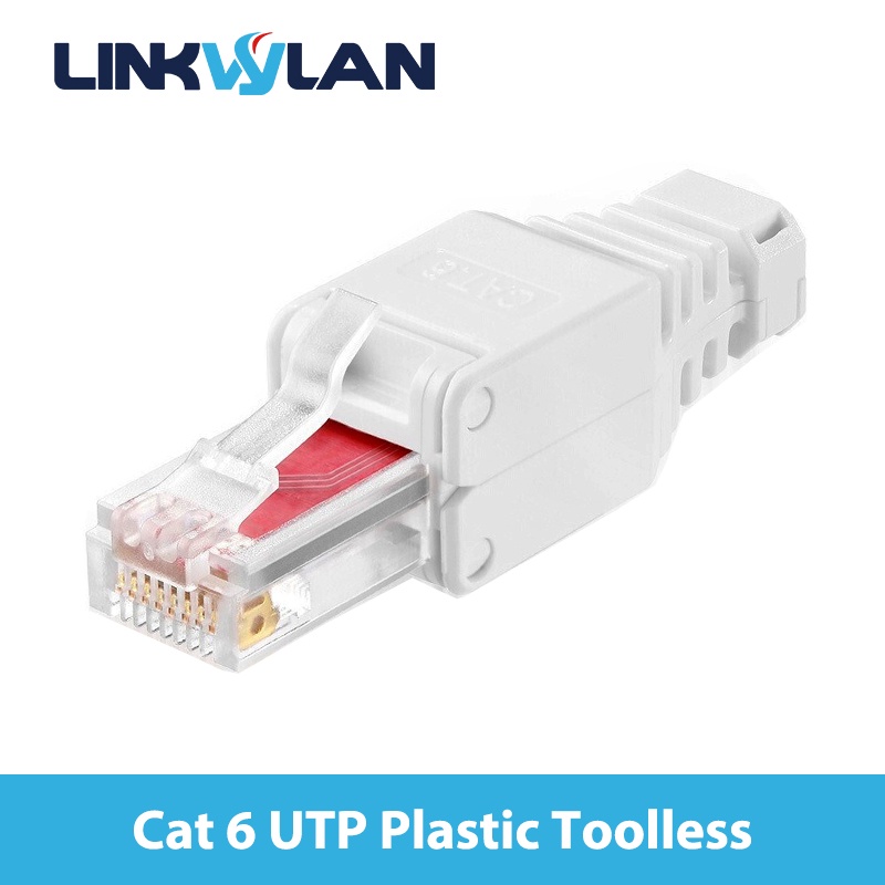 Linkwylan P118-C6U/C5U RJ45 Toolless Cat5e UTP Field Connector Cat6 ...