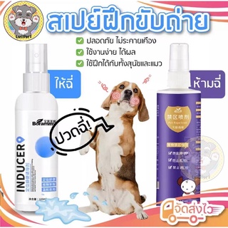 ภาพหน้าปกสินค้า🐶😼 สเปรย์ฝึกการขับถ่าย ให้ฉี่ ห้ามฉี่ สำหรับสัตว์เลี้ยง ฉี่ตรงไหนได้ผลตรงนั้น ปลอดภัยไร้สารตกค้าง ที่เกี่ยวข้อง