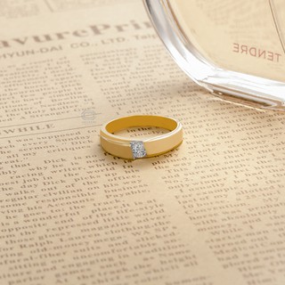 Amantio Diamond แหวน เพชร แท้ 18K แหวนเพชรเม็ดเดี่ยว✨YG✨(น้ำ99 VVS)